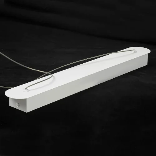 Светильник подвесной LED Bartow LSP-7274 Lussole белый 1 лампа, основание белое в стиле хай-тек современный  фото 5